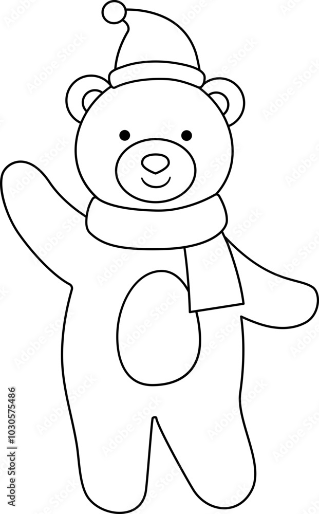 Cute christmas polar bear outline vector.
Cute white polar bear outline SVG. Cute christmas polar bear outline vector.
Cute white polar bear outline SVG.