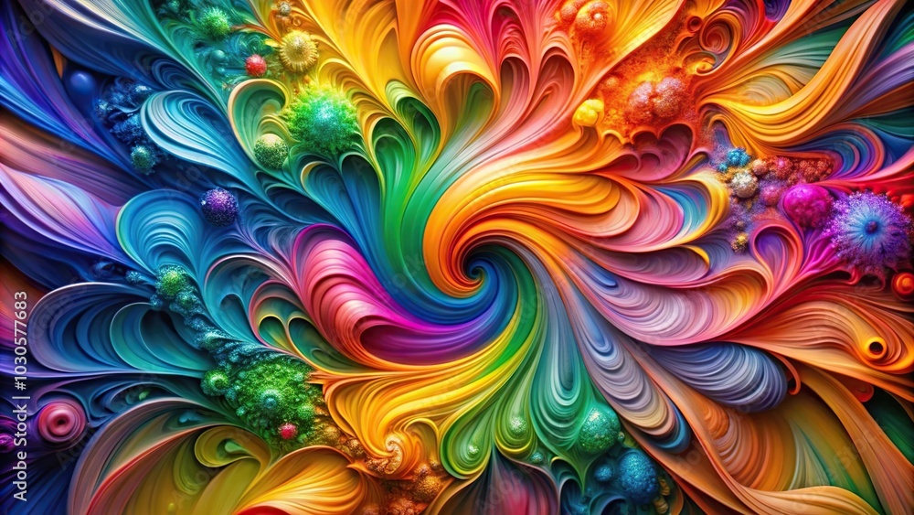 Fototapeta premium High octane exploration of color and light in an abstract realm