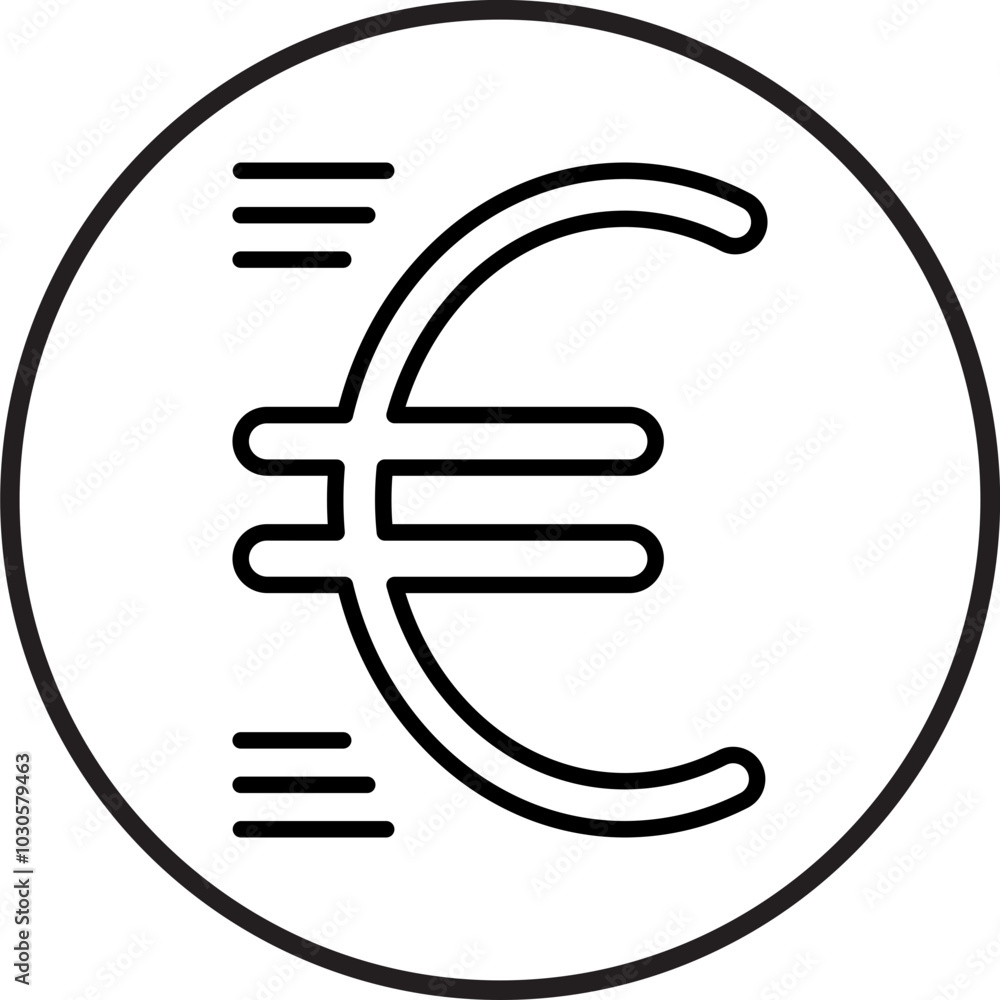Euro Sign icon Design Euro Sign icon Design