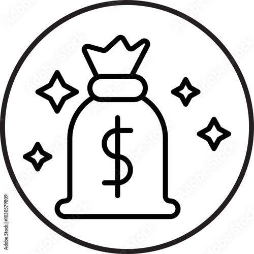 Money Bag icon Design