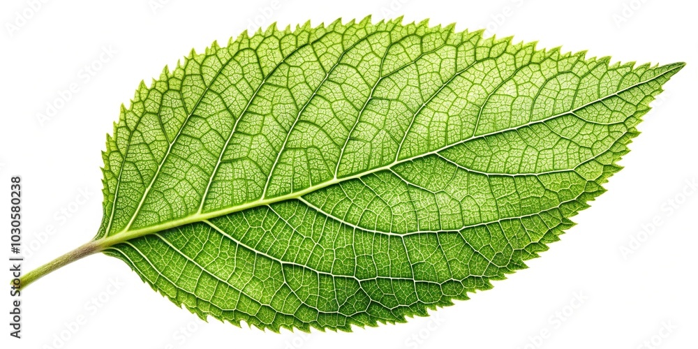 Highly detailed laceleaf plant isolated on white background, shot from a high angle perspective Highly detailed laceleaf plant isolated on white background, shot from a high angle perspective