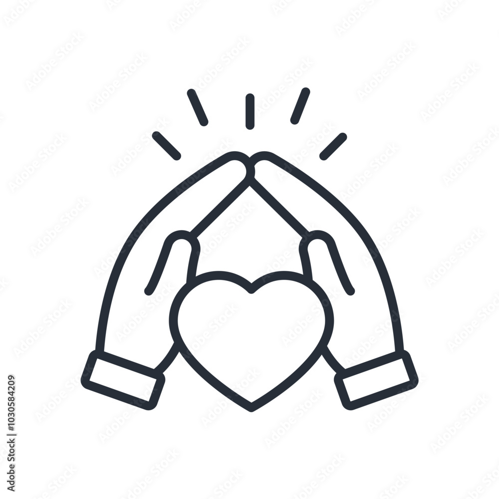 faith icon. vector.Editable stroke.linear style sign for use web design,logo.Symbol illustration. faith icon. vector.Editable stroke.linear style sign for use web design,logo.Symbol illustration.