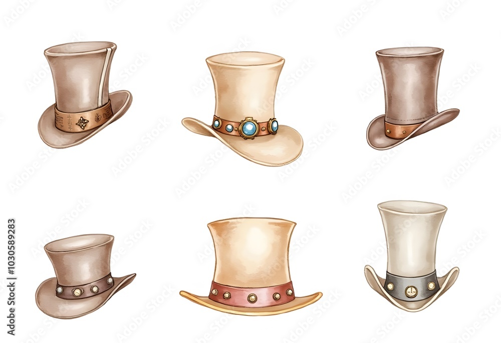 Top hat icon isolated on white background Top hat icon isolated on white background