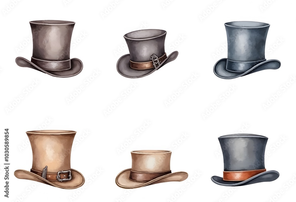 Top hat icon isolated on white background Top hat icon isolated on white background
