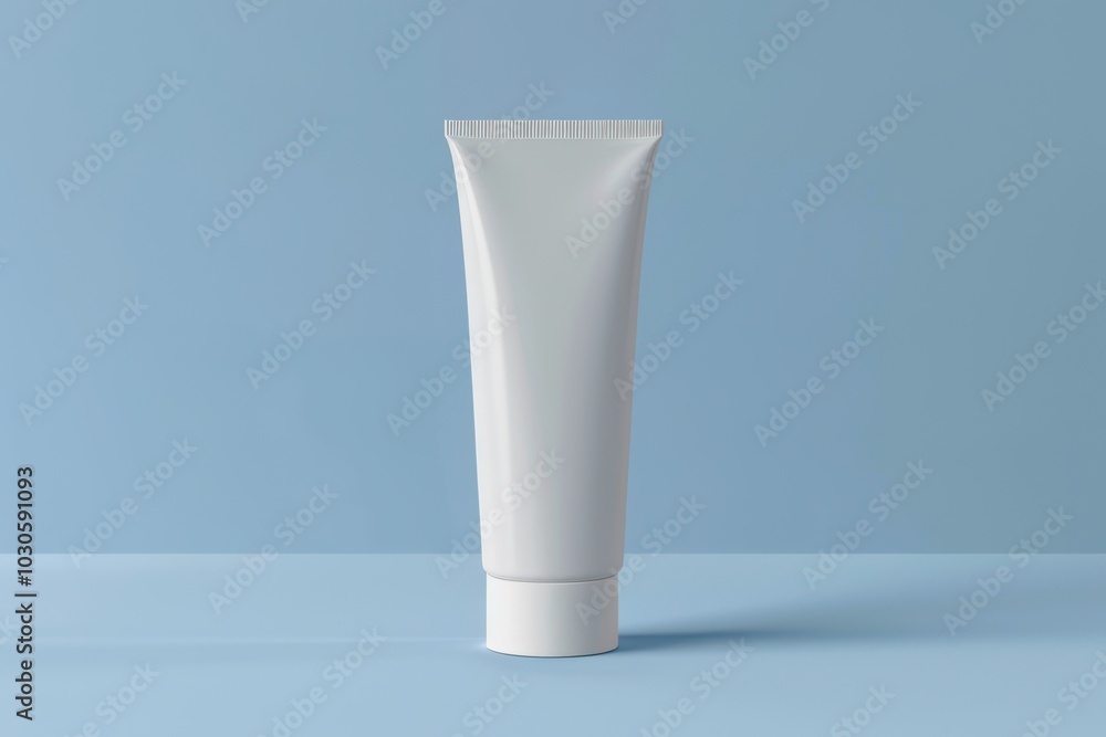 Toothpaste Tube Packaging against a Studio Background Toothpaste Tube Packaging against a Studio Background
