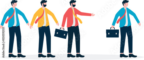 Businessman was isolated and blamed by his companions,

