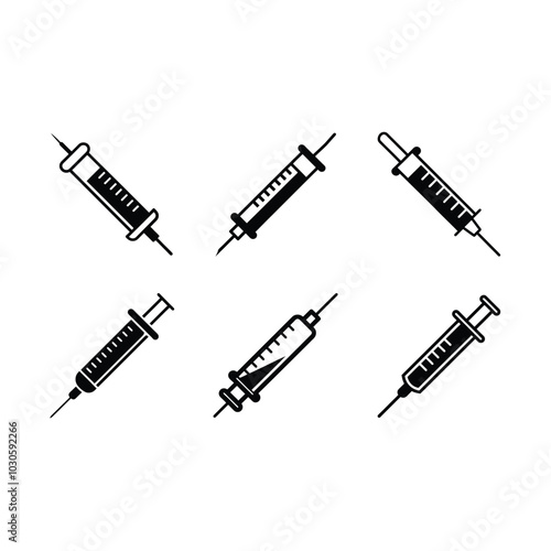 Syringe on white background, Instant Digital Download. Illustration for prints on t-shirt and bags, posters