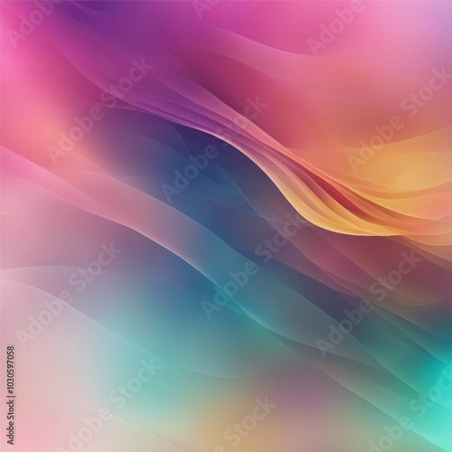 abstract background colorful flowing gradient waves