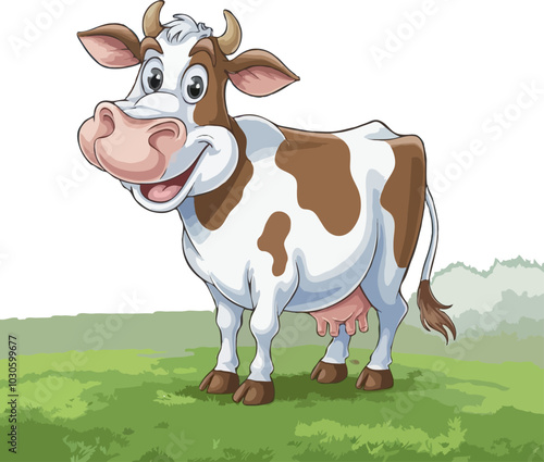 A cow moo clipart on a white background