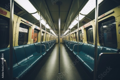 New York subway vehicle train transportation.