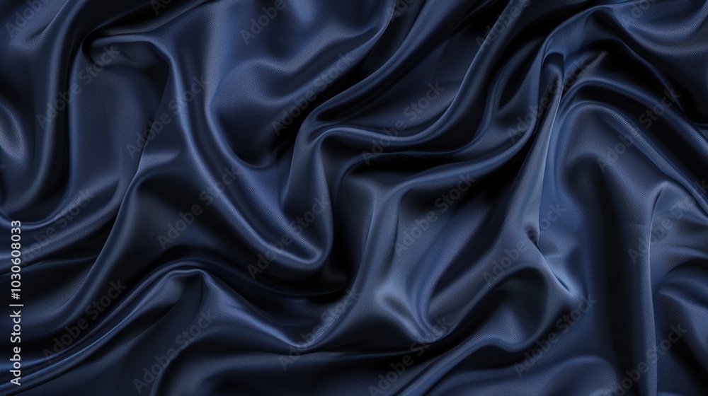 Obraz premium Abstract Blue Satin Fabric Background