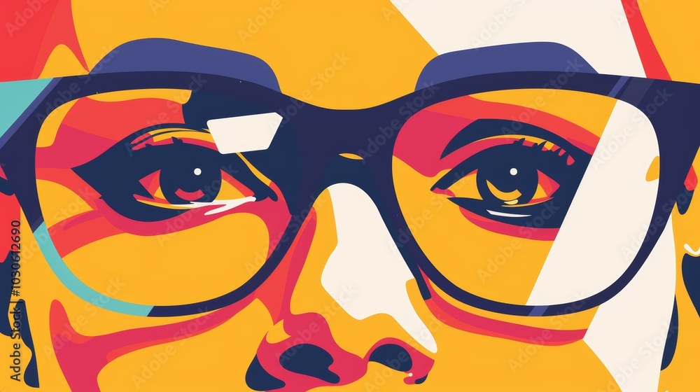 Fashionable Glasses for Contemporary Ad Poster Generative AI Fashionable Glasses for Contemporary Ad Poster Generative AI