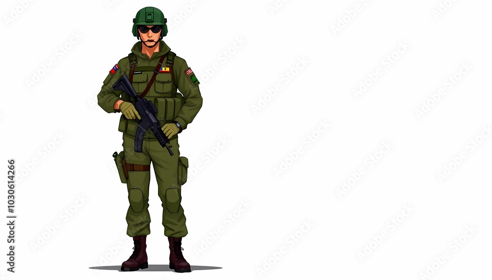 Fototapeta premium Prepared Soldier