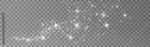 White Small realistic glare Magic bokeh. Texture Powder small light dust white. Powder sugar png explosion or splash, falling flour, salt powder falling gently.