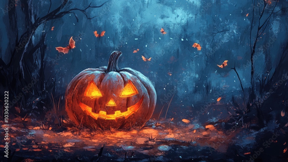 Colorful Halloween concept featuring a whimsical pumpkin head illustration, perfect for children's book art and fantasy themes, capturing the fun of the season. Colorful Halloween concept featuring a whimsical pumpkin head illustration, perfect for children's book art and fantasy themes, capturing the fun of the season.