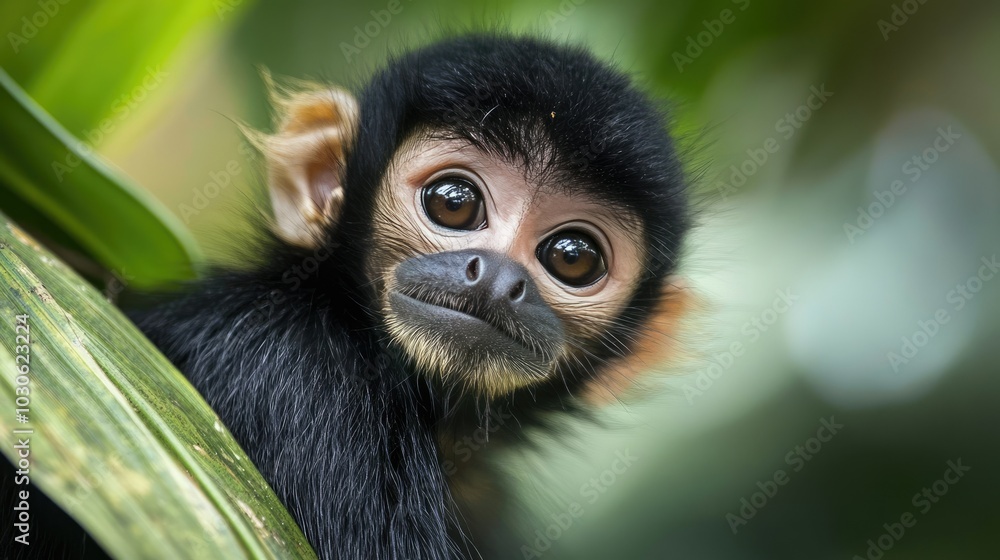 Fototapeta premium Spider Monkey close up 