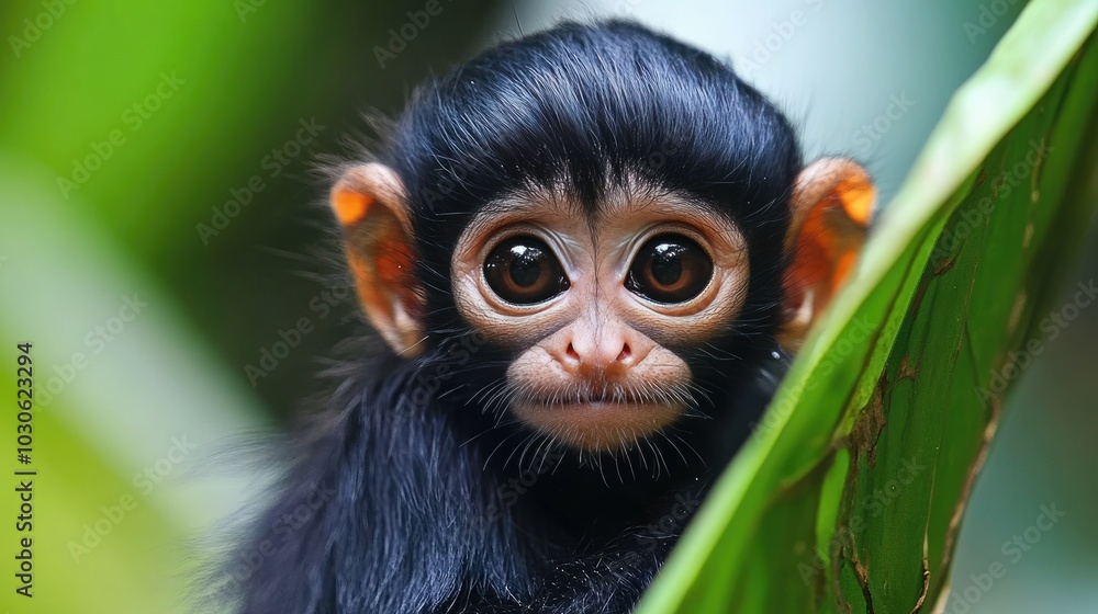 Fototapeta premium Spider Monkey close up