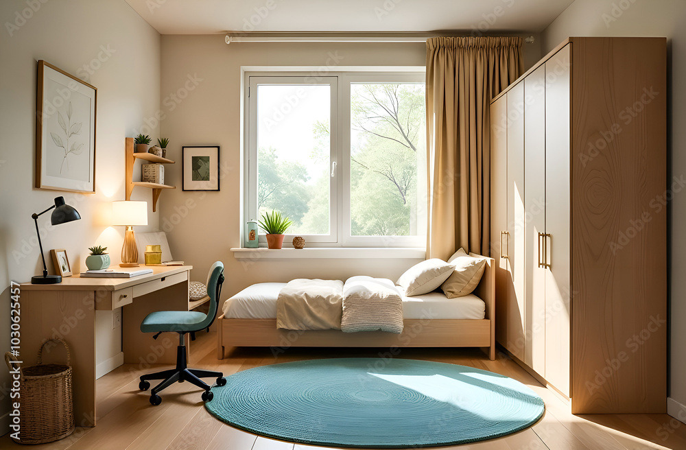 Fototapeta premium eco-style children's room interior