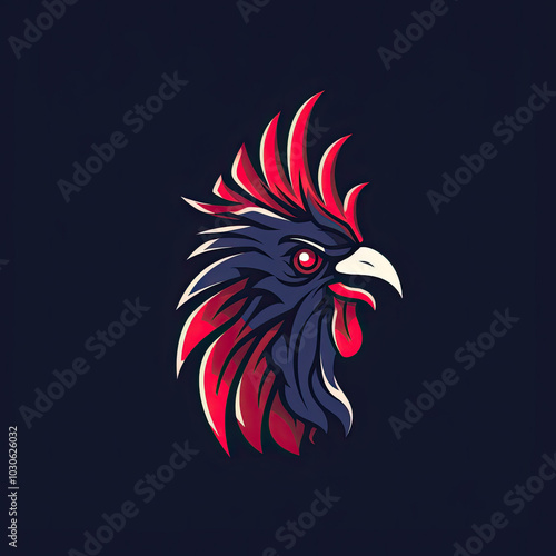 Wallpaper Mural Beautiful Rooster Logo, Farm Animal Design for Your Corporate and Business Graphic Resource or Creative Project, Ai Generative Torontodigital.ca