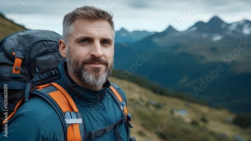 Futuristic Hikers Exploring Scenic National Park with Trail Maps and Compasses Highlighting the Adventure and Beauty of Nature