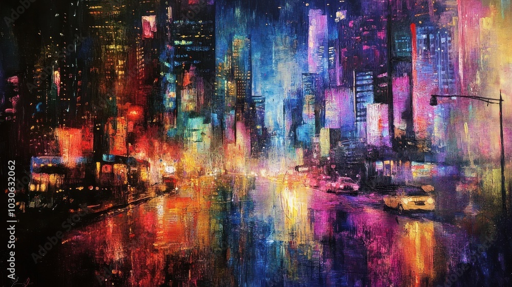 Cityscape Night Art Cityscape Night Art