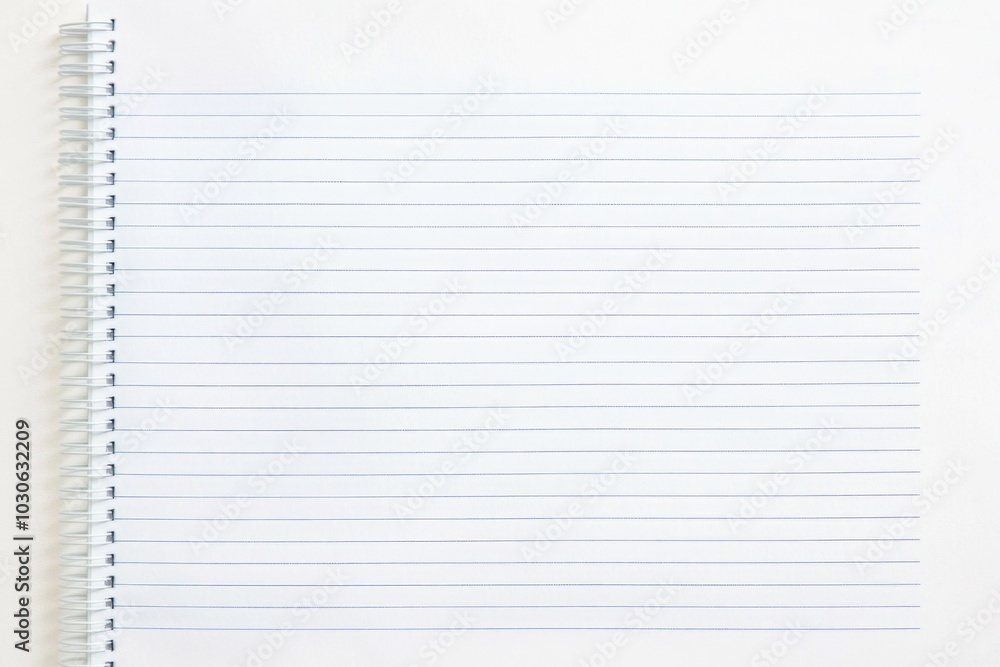 A blank lined paper background with white notebook lines. A blank lined paper background with white notebook lines.