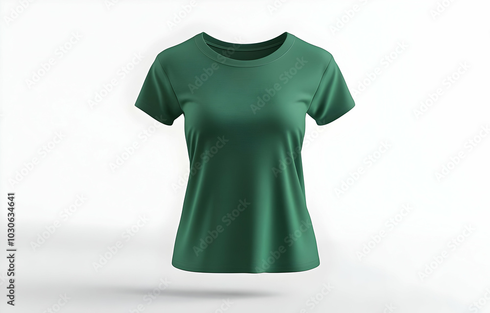 Green T-Shirt Mockup. Green T-Shirt Mockup.