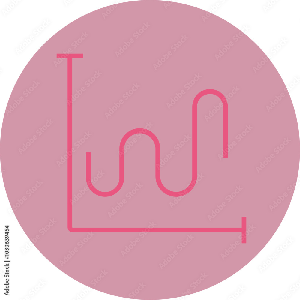 Line Graph icon Design