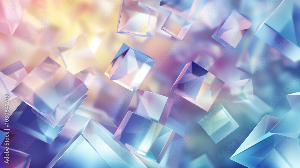 abstract background 3d wallpaper with translucent geometric cubes and soft lighting. abstract background 3d wallpaper with translucent geometric cubes and soft lighting.