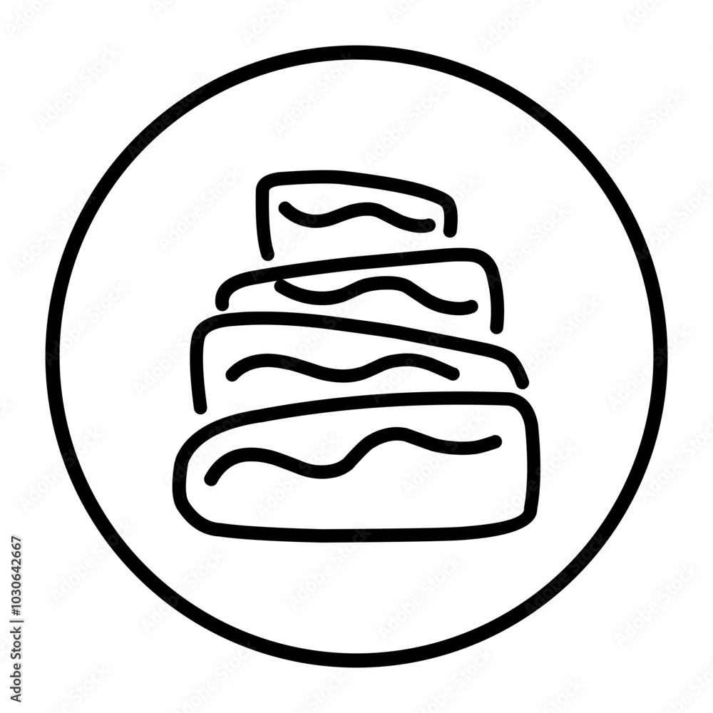 Round Cake Icon Round Cake Icon