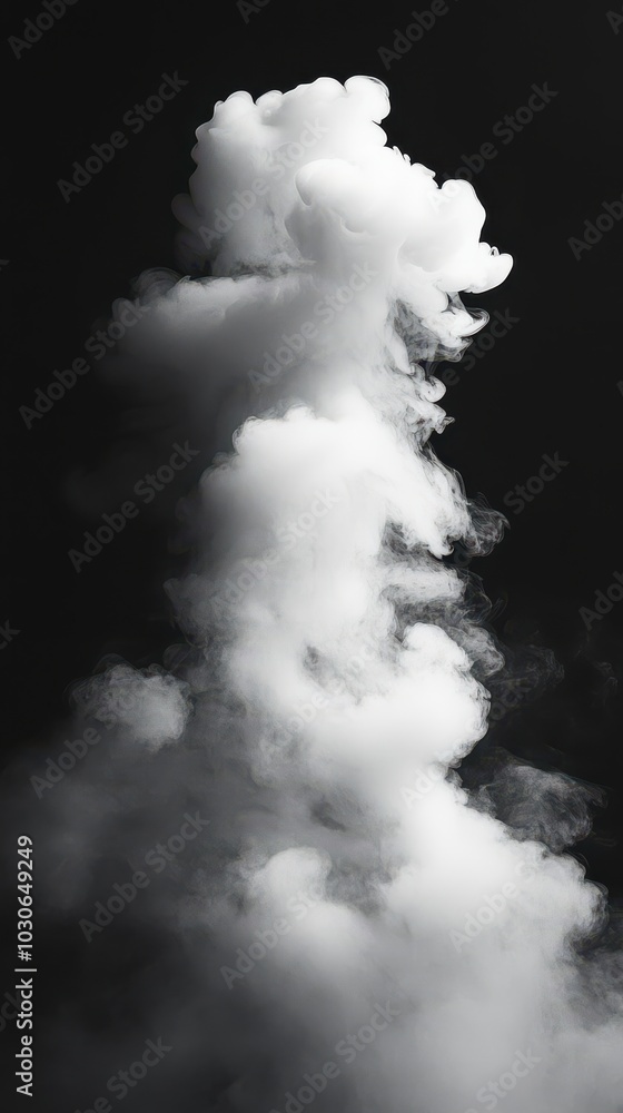 White Smoke in Dark Atmosphere White Smoke in Dark Atmosphere