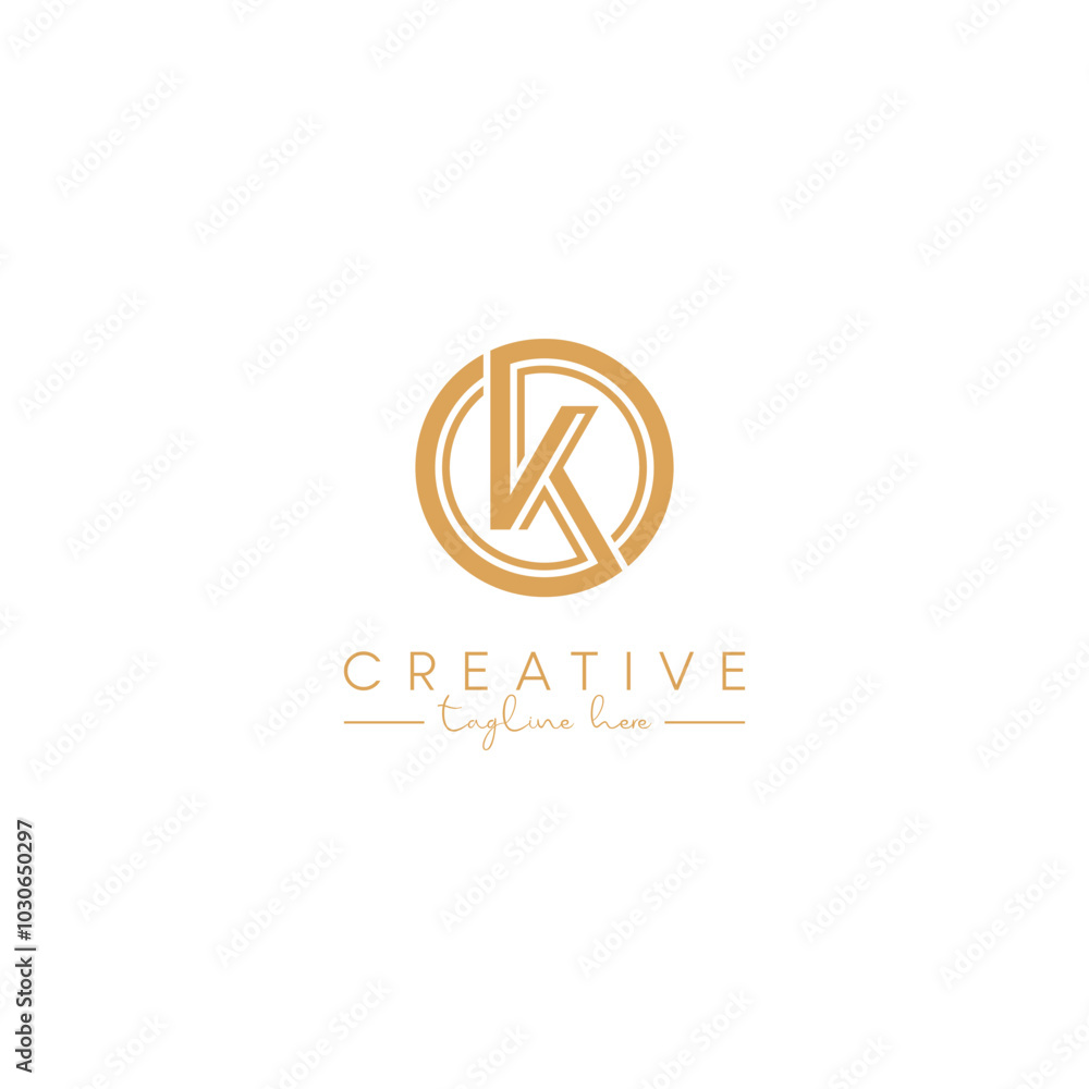 Abstract K Letter Artistic Logo Design. Initial Based Vector Elements. Abstract K Letter Artistic Logo Design. Initial Based Vector Elements.