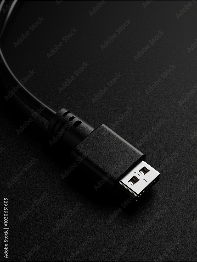 Isolated flash drive with cable connected to computer on white background Isolated flash drive with cable connected to computer on white background