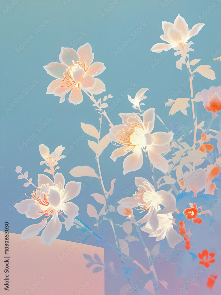 seamless background with flowers seamless background with flowers