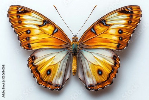 Julia butterfly with slender orange wings photo