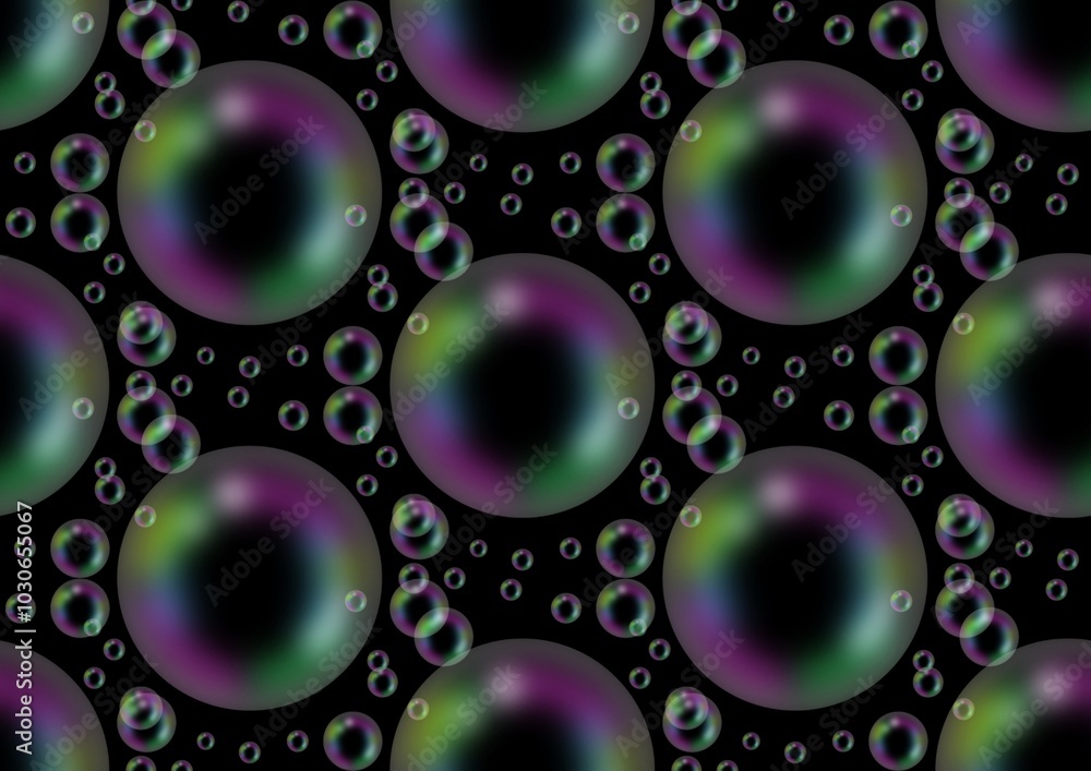 abstract seamless pattern black background with bubbles abstract seamless pattern black background with bubbles