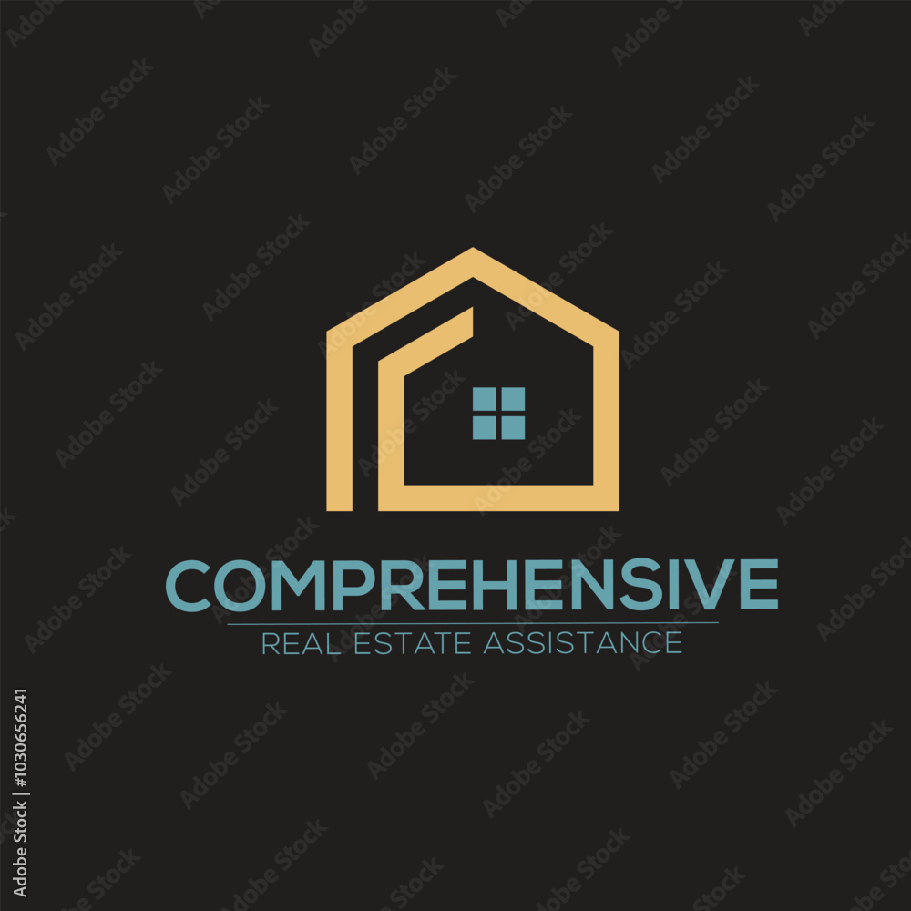 Real estate Assistance vector logo design Real estate Assistance vector logo design