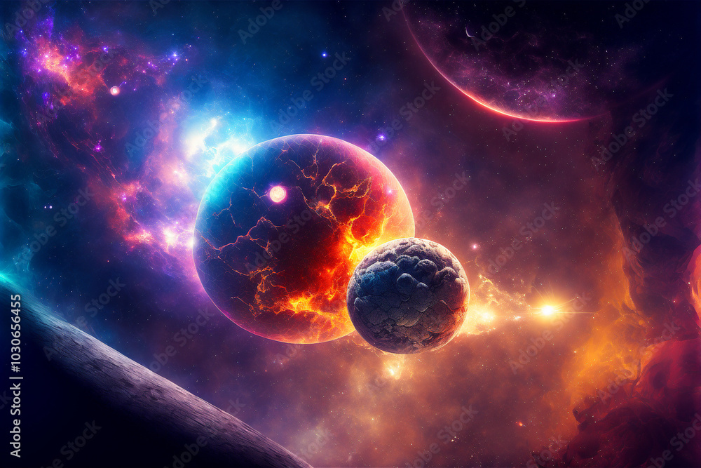 Obraz premium planet in space