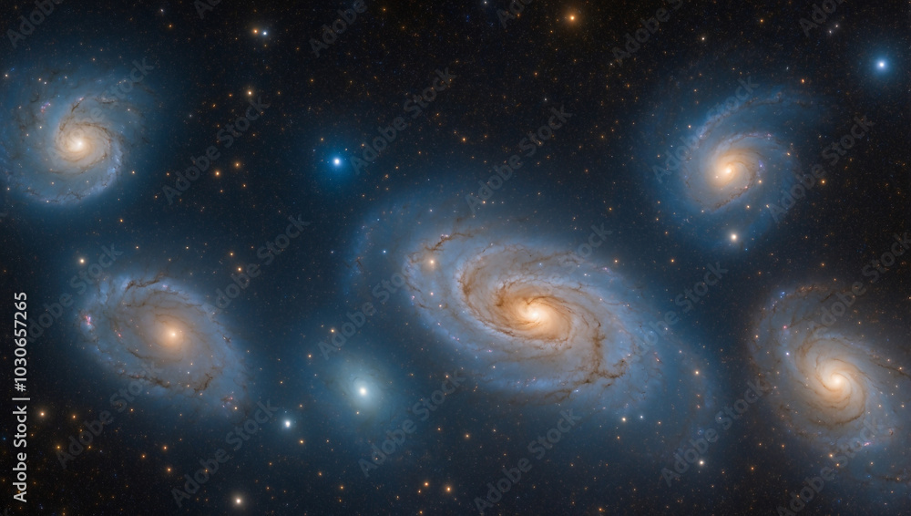 Obraz premium Distant Galaxies