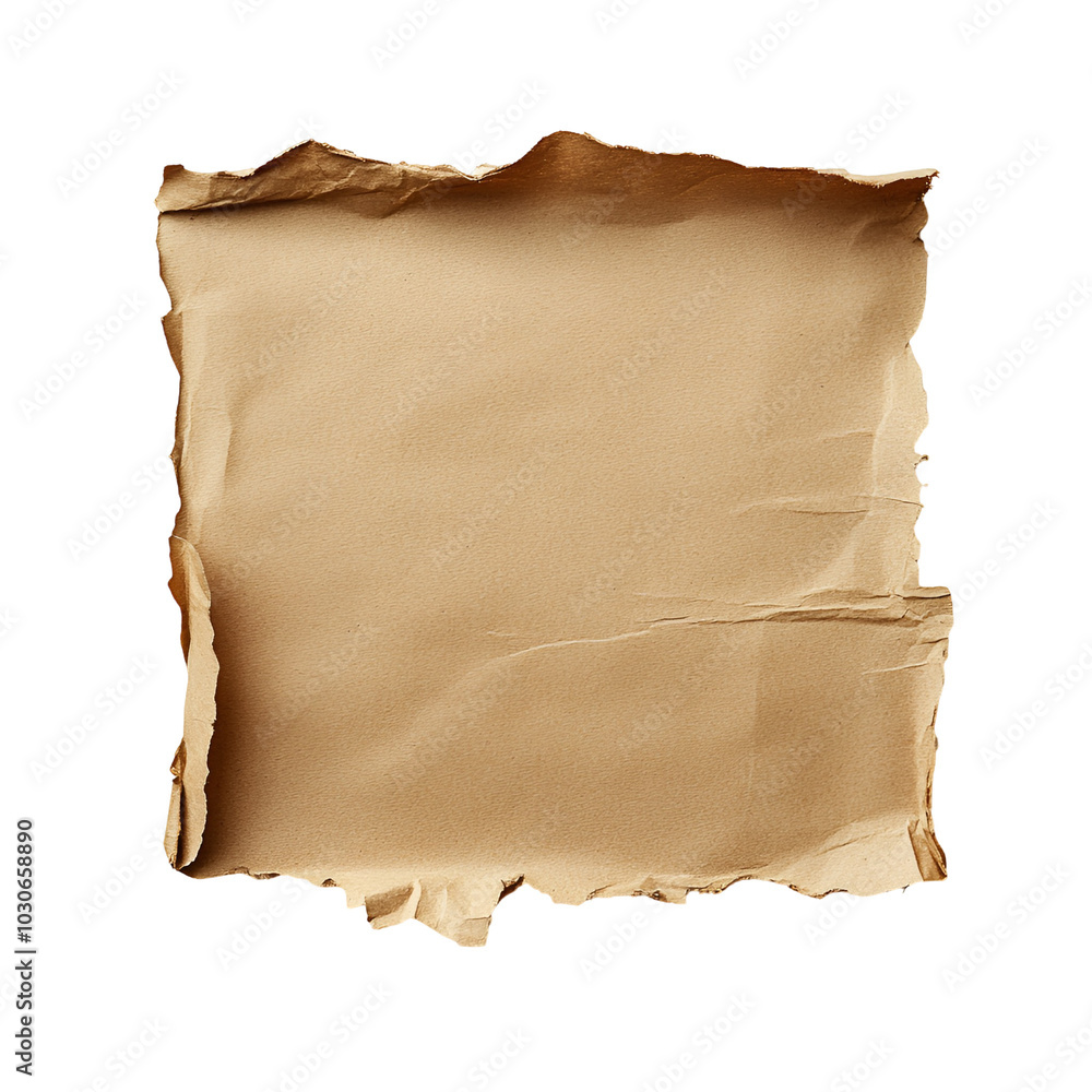 Obraz premium Old Torn Paper Texture Background With Ripped Edges