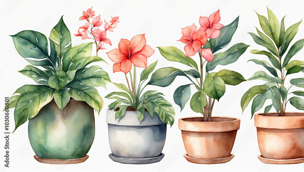 Watercolor Illustration Set Watercolor Illustration Set