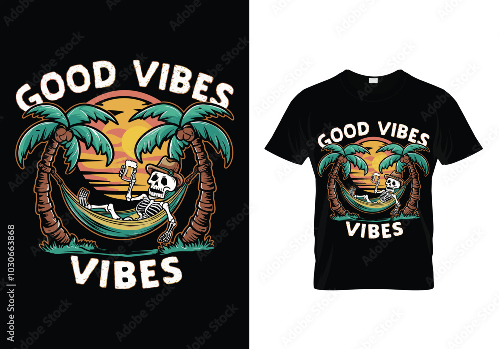 Good Vibes T-shirt Design Good Vibes T-shirt Design