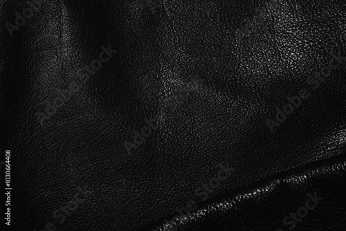 Black background from leather texture. Dark leather pattern
