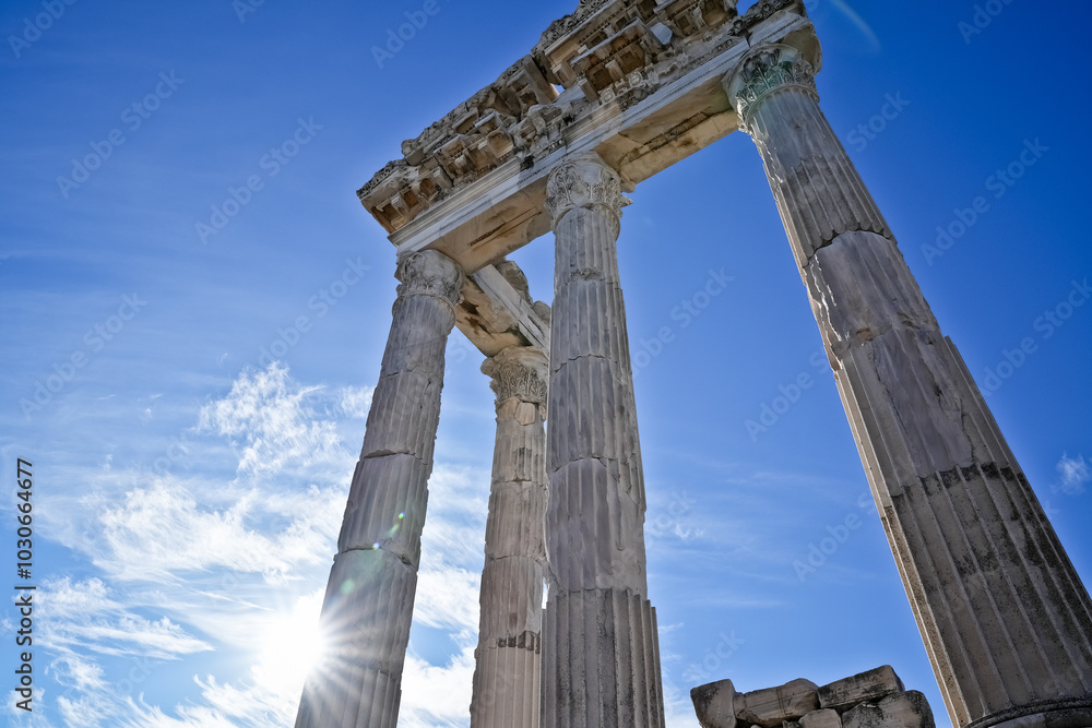 Ancient architecture in Bergama in Turkey Ancient architecture in Bergama in Turkey