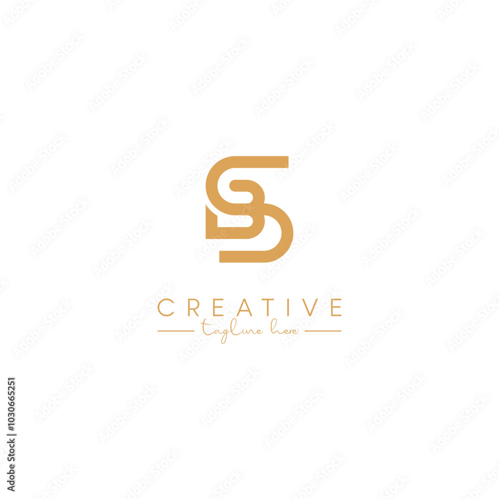 Alphabet BS SB Letter Artistic Logo Design. Initial Based Vector Template. Alphabet BS SB Letter Artistic Logo Design. Initial Based Vector Template.