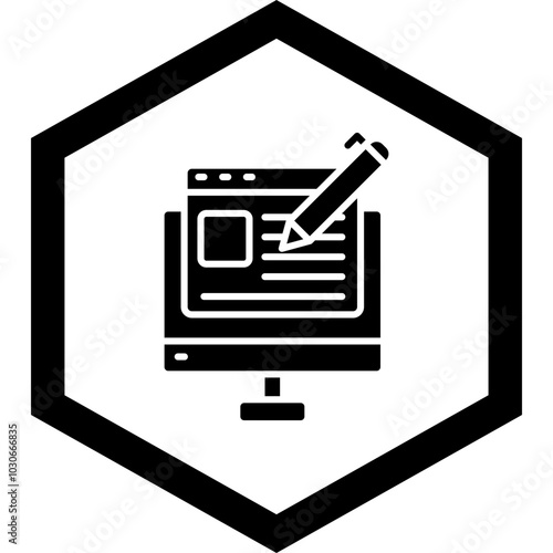 Blogging Icon Design