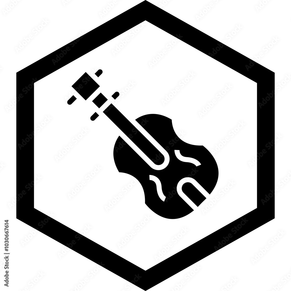 Fototapeta premium Violin Icon Design