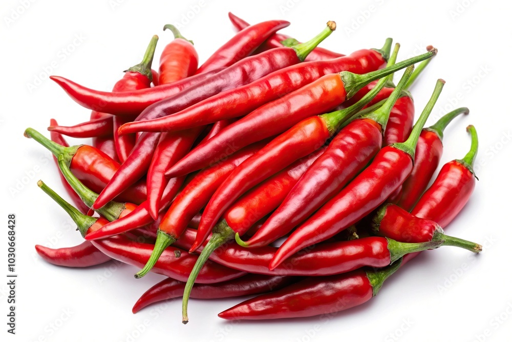 Illustration of a silhouette hot red chili peppers on white Illustration of a silhouette hot red chili peppers on white