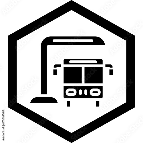 Bus Station Icon Design