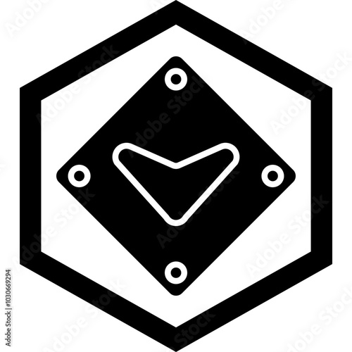 Down Chevron Icon Design